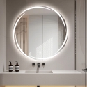 Specchio rotondo 70cm da bagno retroilluminato con antiappannamento Veski XL Offerta