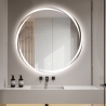 Specchio rotondo 70cm da bagno retroilluminato con antiappannamento Veski XL Offerta