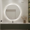 Specchio rotondo 70cm da bagno retroilluminato con antiappannamento Veski XL Saldi