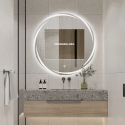 Specchio rotondo 70cm da bagno retroilluminato con antiappannamento Veski XL Sconti