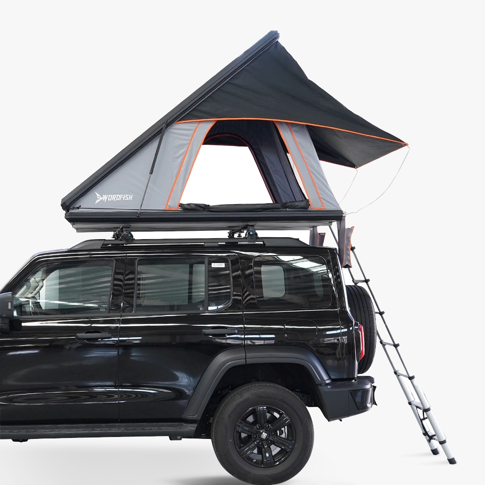 Tenda da tetto campeggio per auto 2 posti con tendalino 140x225cm Mexico