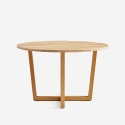 Tavolo rotondo da pranzo cucina in legno design moderno 120cm Zira Vendita