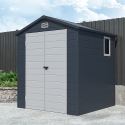 Casetta porta attrezzi in polipropilene da giardino 192x190x219cm Bracciano Promozione