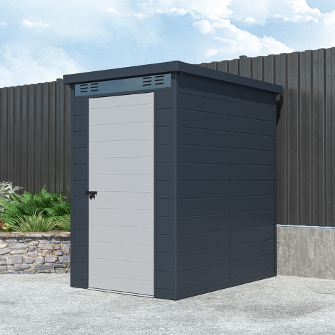 Tuinhuisje van polypropyleen 130x190x196cm voor buiten Nemi Promozione