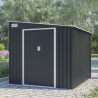 Casetta in metallo per giardino porta attrezzi 214x257x193cm Ostuni Promozione