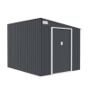 Casetta in metallo per giardino porta attrezzi 214x257x193cm Ostuni Offerta