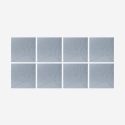 Set di 8 pannelli fonoassorbenti decorativi grigio 60x60cm Klank-G Vendita