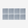Set di 8 pannelli fonoassorbenti decorativi grigio 60x60cm Klank-G Vendita