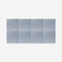 Set di 8 pannelli fonoassorbenti decorativi grigio 60x60cm Klank-G Saldi