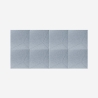 Set di 8 pannelli fonoassorbenti decorativi grigio 60x60cm Klank-G Saldi