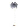Lampada da terra con paralume in piume e 3 punti luce h160cm Palm L Acquisto