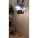 Lampada da terra con paralume in piume e 3 punti luce h160cm Palm L Costo