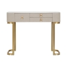 Consolle da ingresso con 3 cassetti e gambe dorate 100x40cm Glamour Offerta