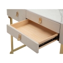 Consolle da ingresso con 3 cassetti e gambe dorate 100x40cm Glamour Sconti