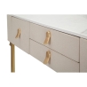 Consolle da ingresso con 3 cassetti e gambe dorate 100x40cm Glamour Stock