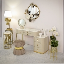 Postazione trucco toeletta da camera con 6 cassetti Vanity Vendita