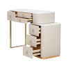 Postazione trucco toeletta da camera con 6 cassetti Vanity Sconti