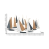 Decorazione da parete 3D  in metallo e legno con barche a vela Regata Catalogo
