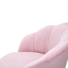 Sgabello bar cucina schienale a fiore gambe dorate h90cm Vienna 