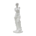Statua classica decorativa da tavolo in poliresina bianca h49cm Greek Promozione