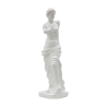 Statua classica decorativa da tavolo in poliresina bianca h49cm Greek Promozione