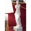 Statua classica decorativa da tavolo in poliresina bianca h49cm Greek Vendita