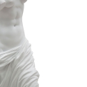 Statua classica decorativa da tavolo in poliresina bianca h49cm Greek Sconti