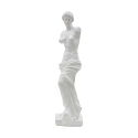 Statua classica decorativa da tavolo in poliresina bianca h49cm Greek Catalogo