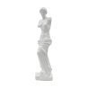 Statua classica decorativa da tavolo in poliresina bianca h49cm Greek Catalogo