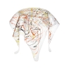 Tavolino alto rotondo di design in plexiglass trasparente Drappeggi Prezzo