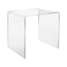 Tavolino da salotto moderno in plexiglass trasparente 50x40x50cm 80'S Big Acquisto
