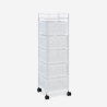 Carrello con ruote da cucina 5 cestelli portafrutta girevoli Avet Plus Catalogo