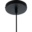 Lampadario a sospensione moderno in metallo nero intrecciato con cavo regolabile Ø50 Spider Saldi