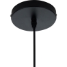 Lampadario a sospensione moderno in metallo nero intrecciato con cavo regolabile Ø50 Spider Saldi