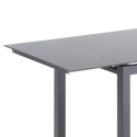 Tavolo da cucina con piano in vetro allungabile 76x110-170cm Cleve Saldi