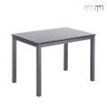 Tavolo da cucina con piano in vetro allungabile 76x110-170cm Cleve Promozione