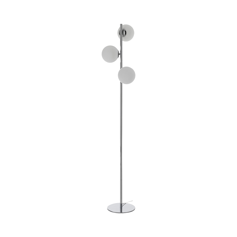 Lampada da terra moderna con 3 paralumi direzionabili h160 cm Roebuck