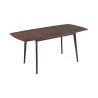 Tavolo da pranzo cucina allungabile 75x120-150cm in noce scuro Cayer Vendita