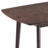 Tavolo da pranzo cucina allungabile 75x120-150cm in noce scuro Cayer Offerta