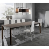 Tavolo allungabile da pranzo 90x160-240cm in legno noce scuro Komodo Wood Offerta