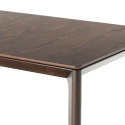 Tavolo allungabile da pranzo 90x160-240cm in legno noce scuro Komodo Wood Saldi