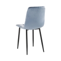 Set 4 sedie da soggiorno cucina in velluto effetto trapuntato Corfù 