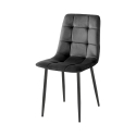 Set 4 sedie da soggiorno cucina in velluto effetto trapuntato Corfù 