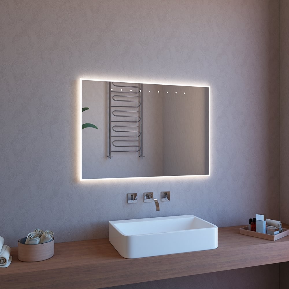 Specchio da bagno con led retroilluminato 100x70 antiappannamento ETR119