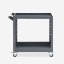 Carrello porta attrezzi in metallo 2 ripiani per officina garage Kerey Catalogo