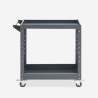 Carrello porta attrezzi in metallo 2 ripiani per officina garage Kerey Catalogo