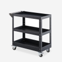 Carrello porta attrezzi in metallo 3 ripiani con ruote Kerey Plus Saldi