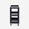 Carrello porta attrezzi in metallo 3 ripiani con ruote Kerey Plus Sconti