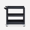 Carrello porta attrezzi in metallo 3 ripiani con ruote Kerey Plus Offerta