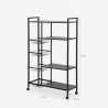 Carrello cucina con cestelli portafrutta e verdura 80x32x135cm Faris XL Offerta